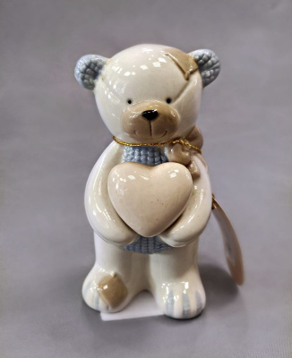 Фигурка мишка с сердцем 350