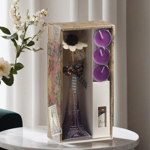 Подарочный набор "Утро в Париже" с аромасвечой, аромамаслом, солью и бомбочками для ванны. арт. 45009