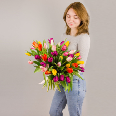 Тюльпаны 51 шт. МИКС 7336 Тюльпаны 51 шт. МИКС 7336