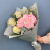 Букет из розовой гортензии с розами и мелкими ромашками арт. 66831-Р