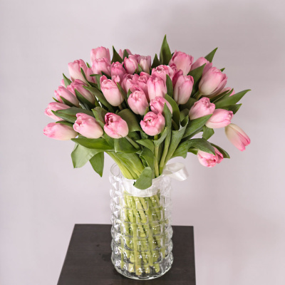 Букет из 41 Тюльпана (нежно-розовый) 59897 Букет из 41 Тюльпана (нежно-розовый) 59897